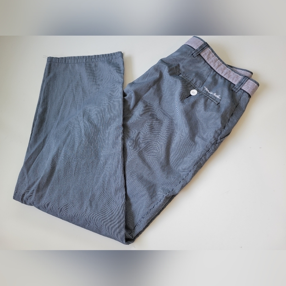 Travis Mathew Lowdown Stripe Pants Size 36 Blue